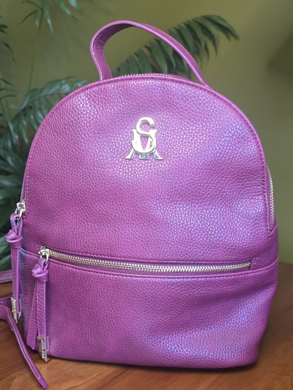 Steve Madden Burgundy Mini Backpack Like New Vegan Leather